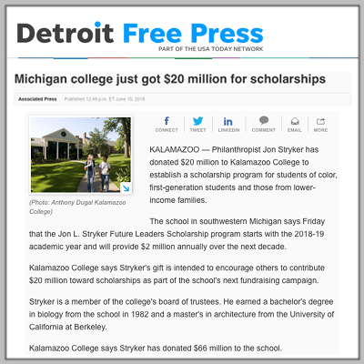 Detroit Free Press: Stream Line Circle