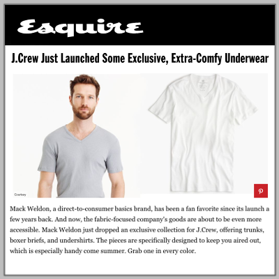 Esquire: Mack Weldon
