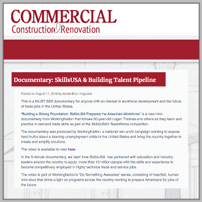 Commercial Construction & Renovation: WorkingNation