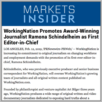 Markets Insider: WorkingNation