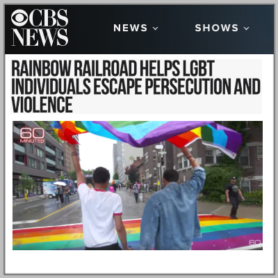 CBS News: Rainbow Railroad