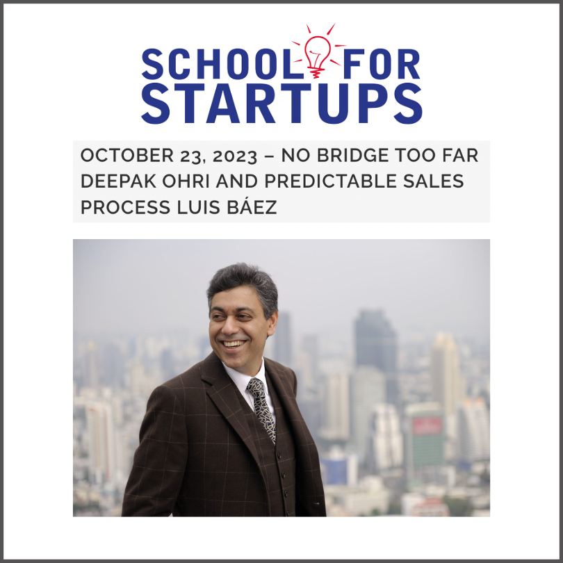 School for Startups Radio: Deepak Ohri
