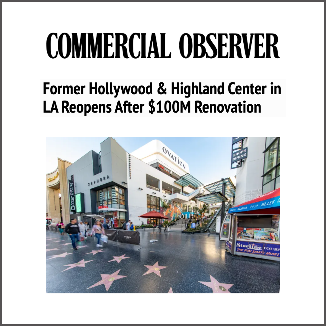 Commercial Observer: Ovation Hollywood