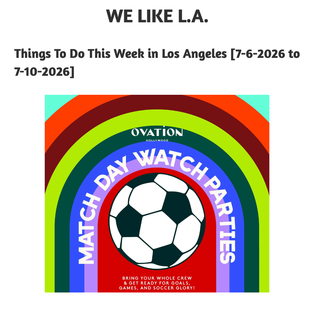 We Like L.A.: Ovation
