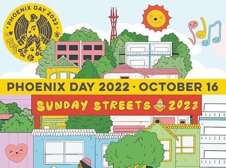 Join us for #phoenixday with @sundaystreets @larkinstreetyouthservices on Valencia street today!
. 
.
.
#local #UrbanAdventure #map #maker #bayarea #craft #handmade #walking #tour #kit #wallet #flaneur #IWalkSF #alwayswelcome #mysf #SanFrancisco #Cal