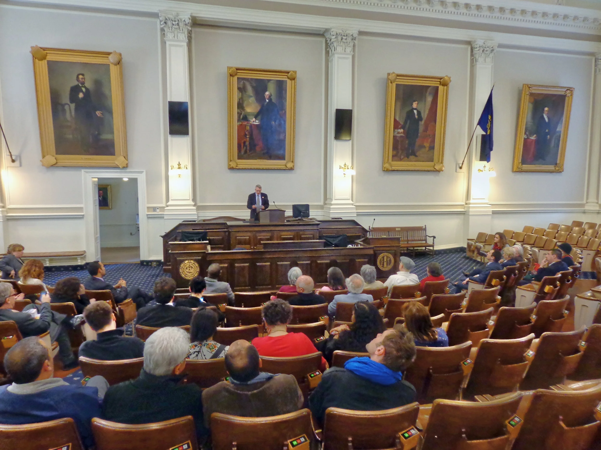 Alan Hoffman reads Lafayette Speech given June 22, 1825 in the House Chamber