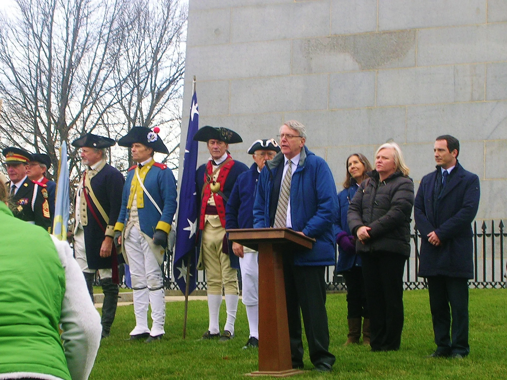 ARH addresses the crowd, 2012 Bunker Hill event.