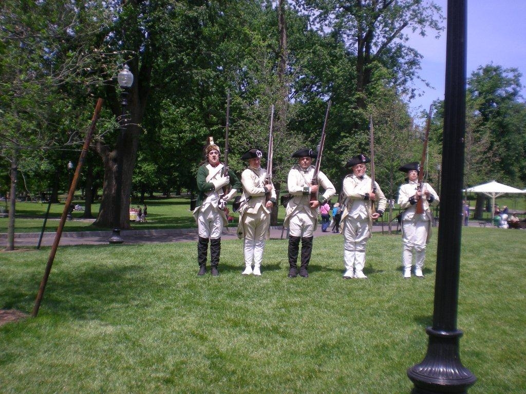 General Lafayette and French Reenactors, 2012 MA Lafayette Day.