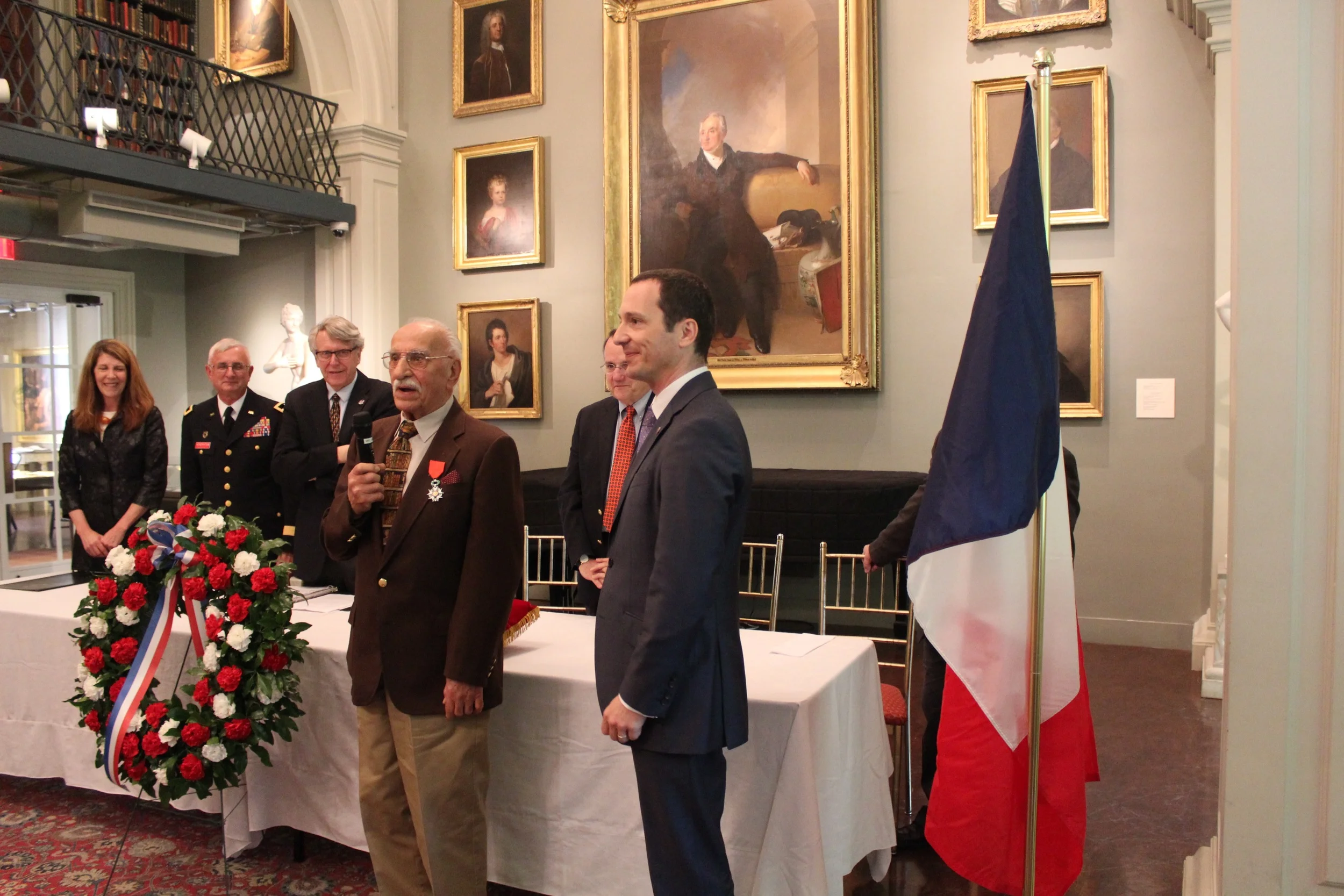 Mr. Filios addresses the audience