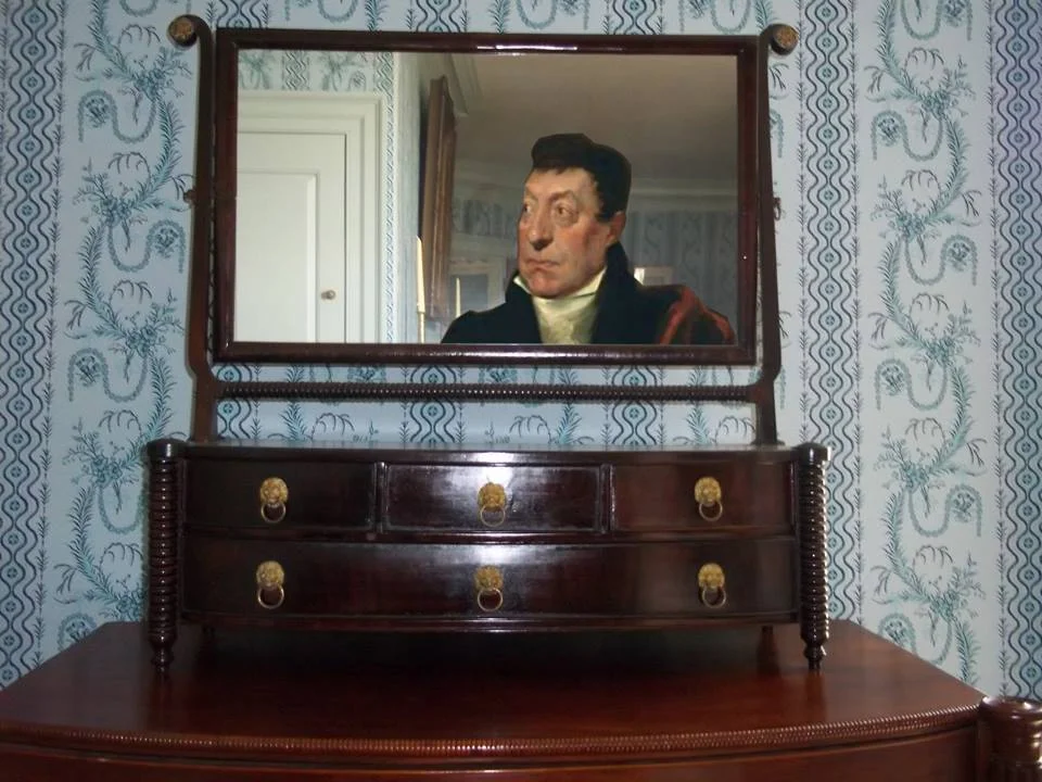 Lafayette at the Massachusetts Lafayette Society mirror-stand