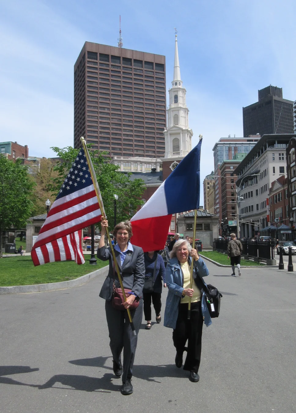 The Procession to the Lafayette Monument, courtesy of F. Detwiller.