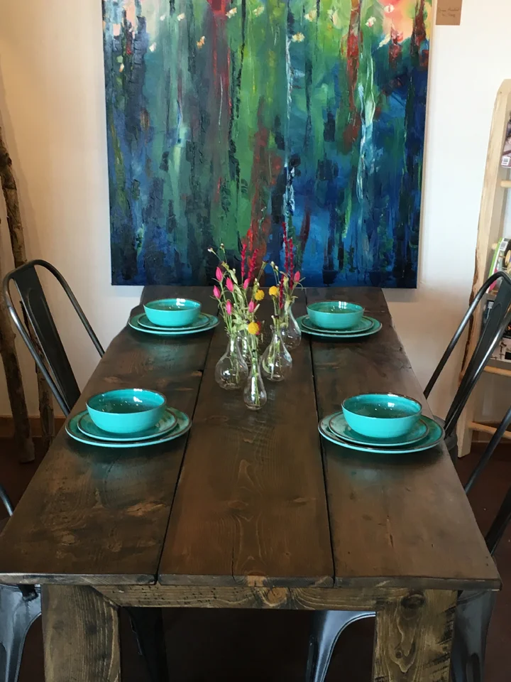 Reclaim Barn Wood Finish Dining Table