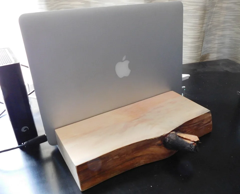 Beetle kill pine Macbook holder - $25