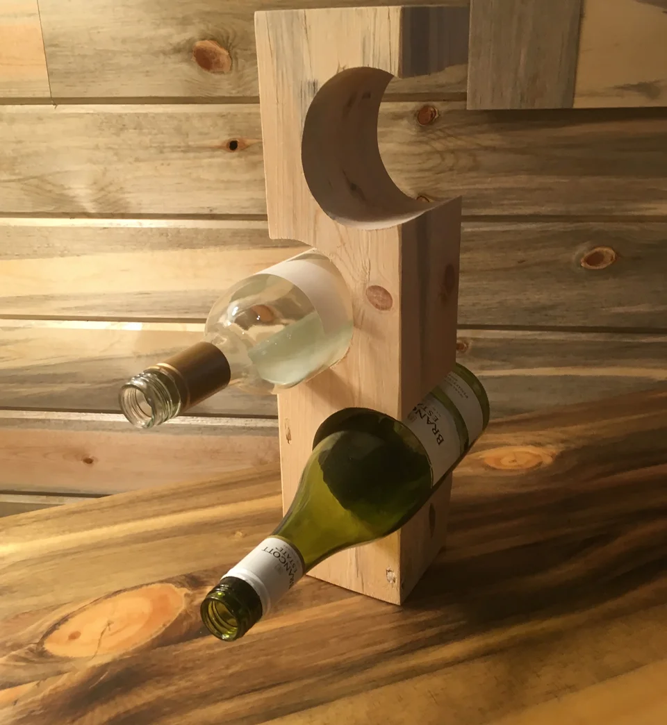 Beetle kill pine wine bottle holder - $25-$45
