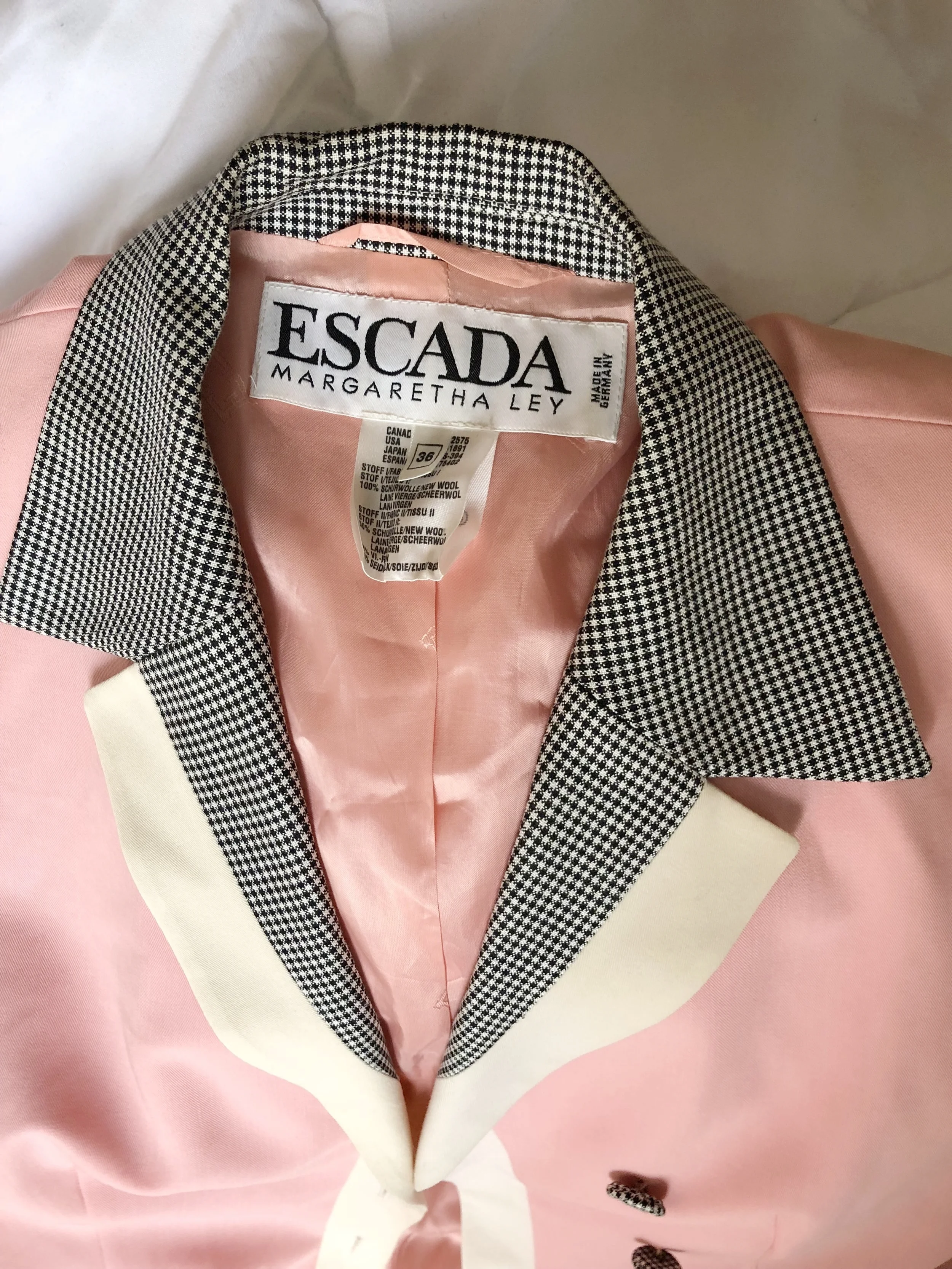 escada pink jacket