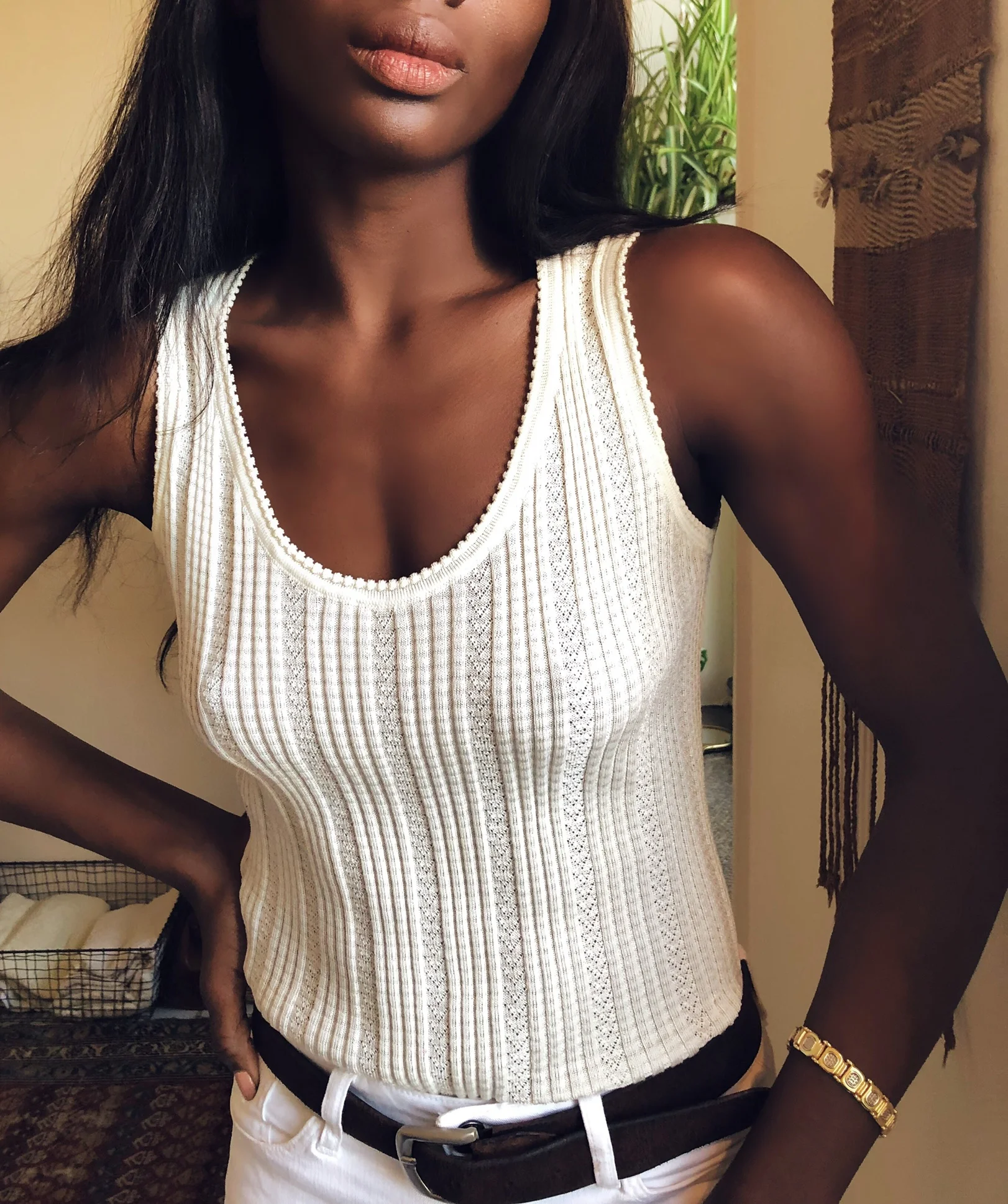 Vintage Ivory Missoni Knit Top