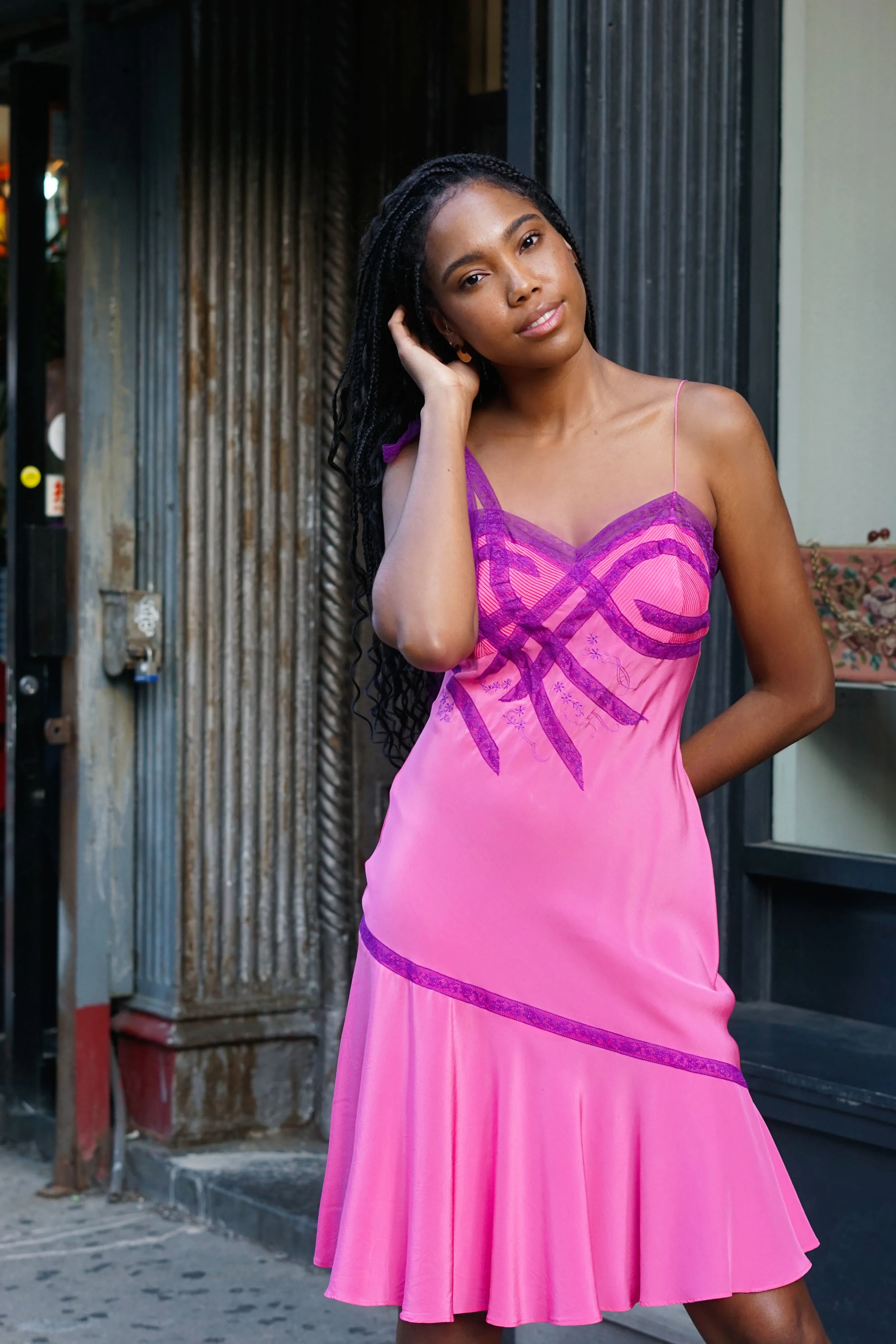 Vintage Betsey Johnson Silk Dress — dem