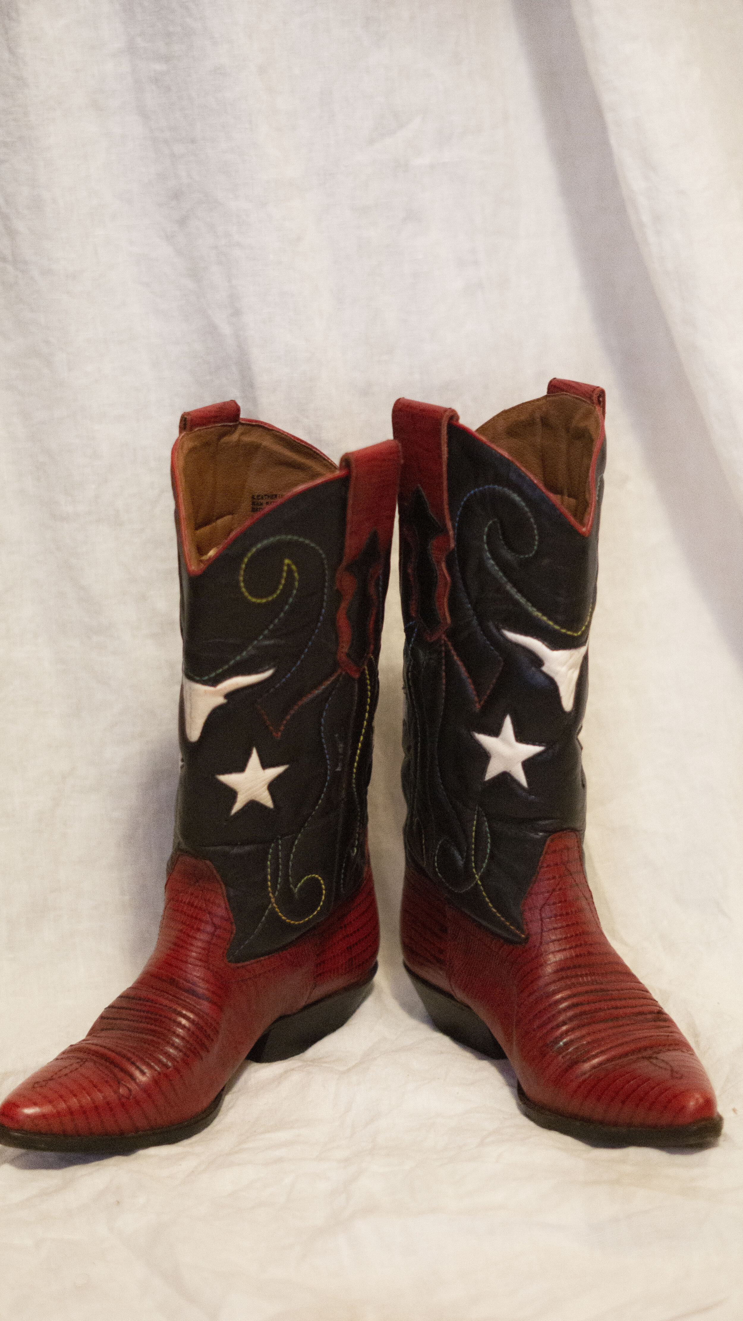 Vintage Leather Cowboy Boots