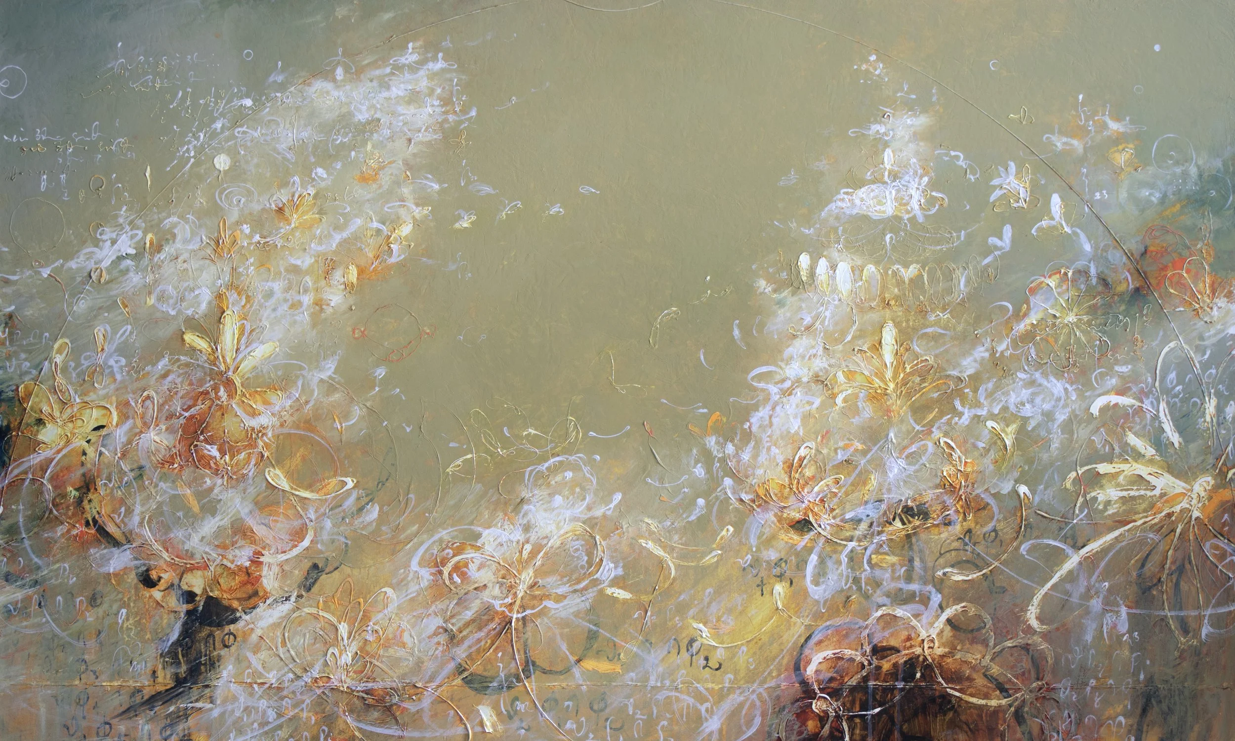 Synchronous Lives, Acrylic On Canvas 36x60%22.jpg