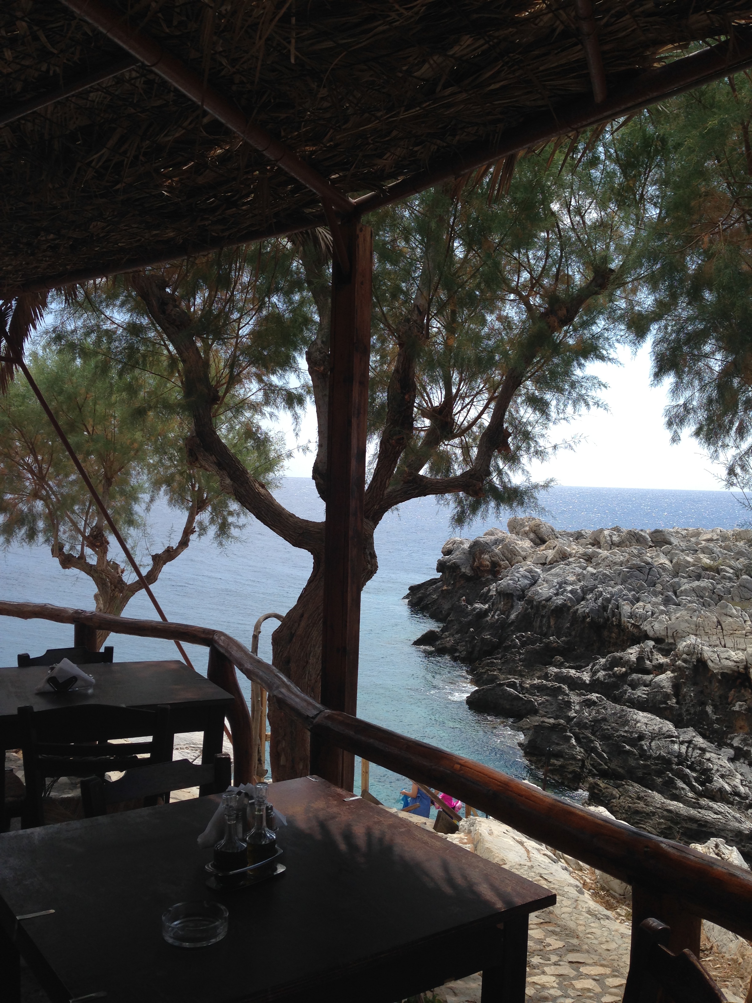 view from taverna at Marmara beach