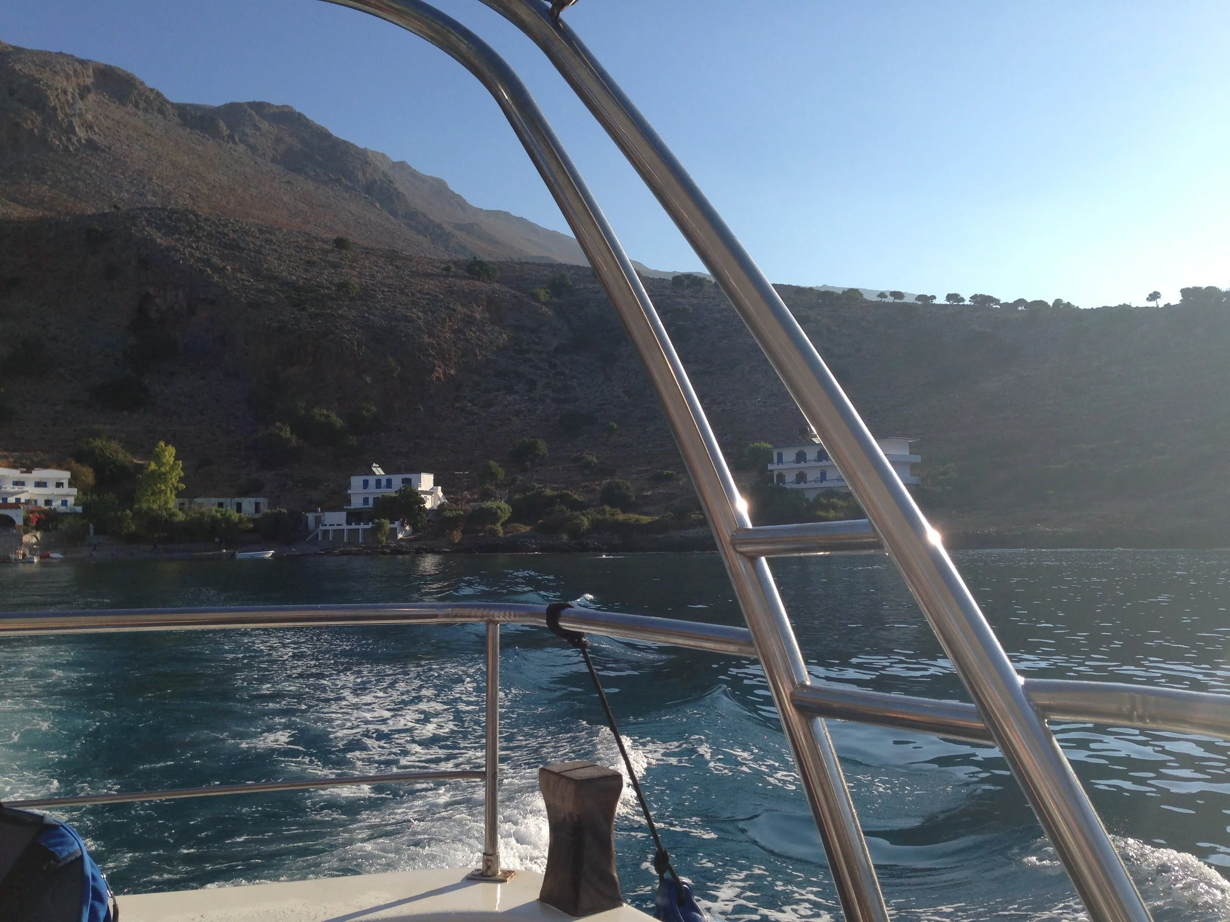boat trip leaving Finikas