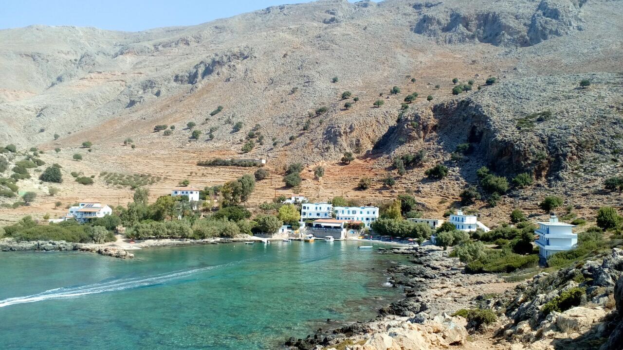natassa's place seen to the right – when arriving at the path from the south