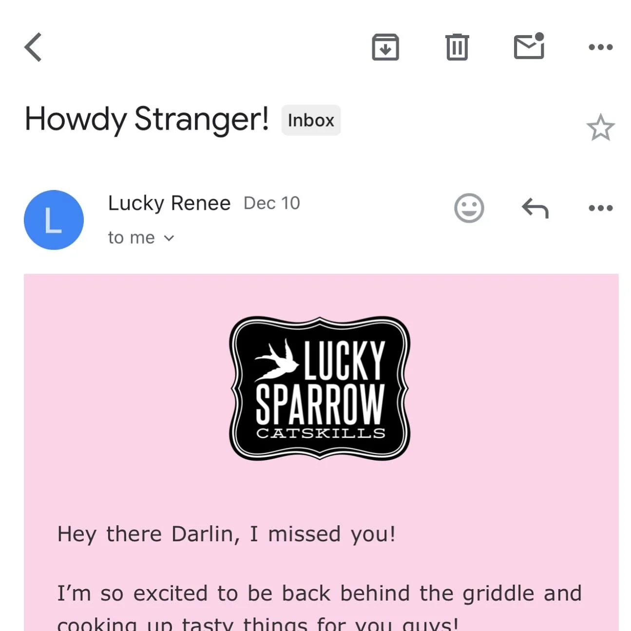 Check you&rsquo;re inbox! And if you aren&rsquo;t on the list and want to stay up to date, sign up at luckysparrowcatskills.com

See y&rsquo;all this weekend!!!