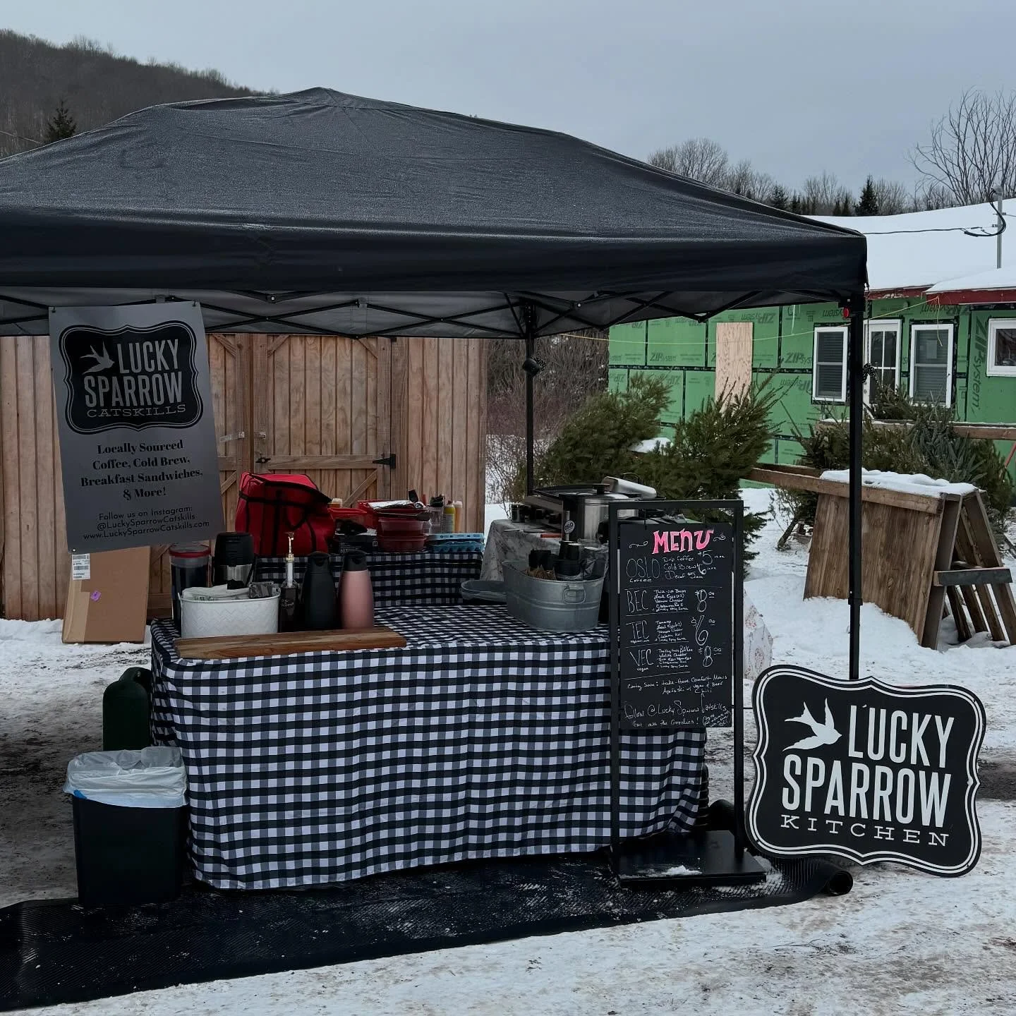 It&rsquo;s cold out here - warm up with hot @oslocoffee and a BEC! Here today 12/13 until 11is and tomorrow 12/24 8am -11am