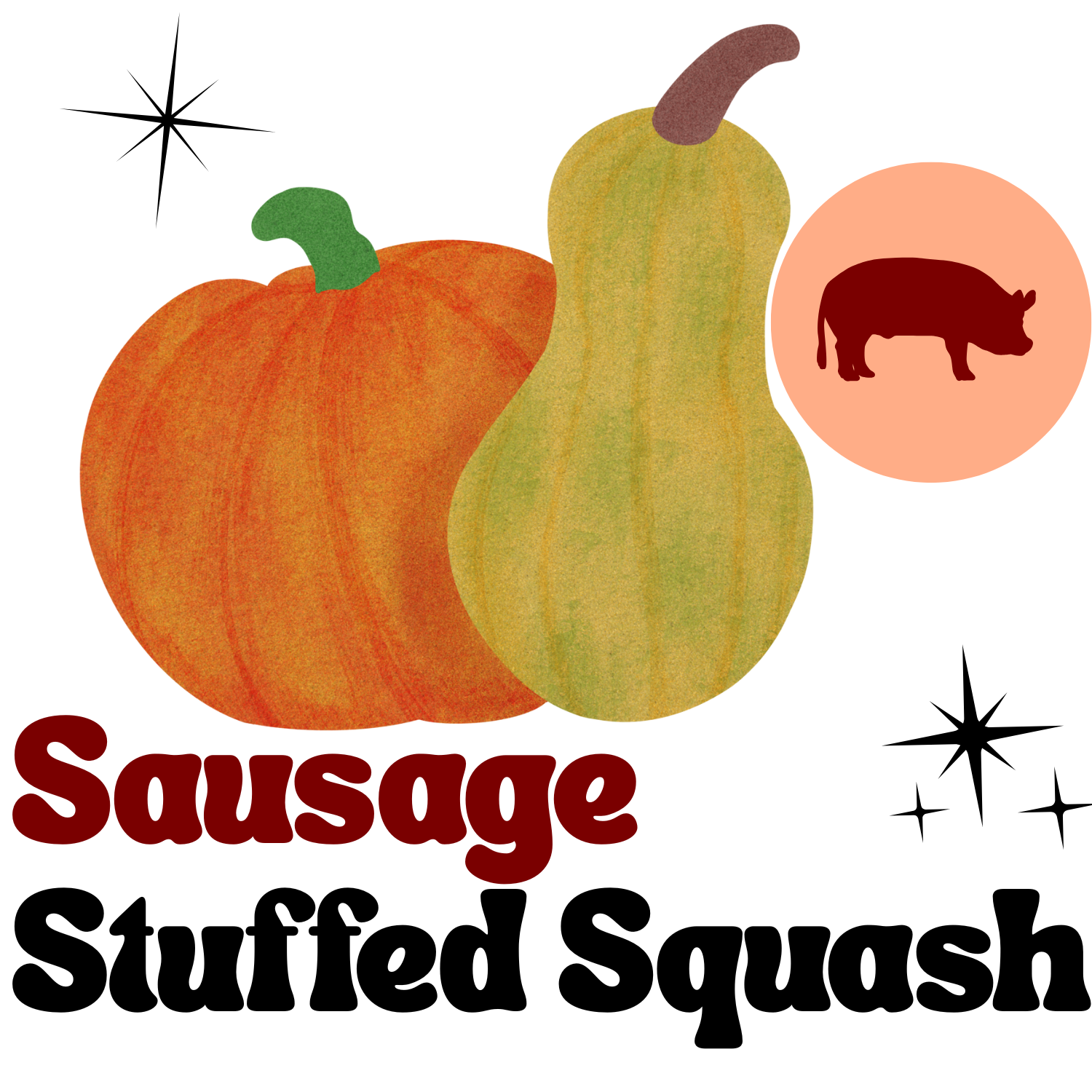 Sausage & Farro Stuffed Squash