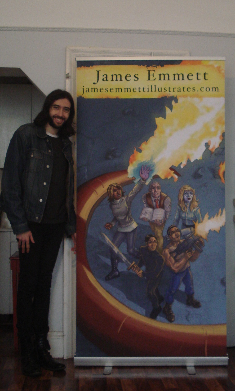 Meet this guy at Flamecon. He's really cool and does comics and stuff