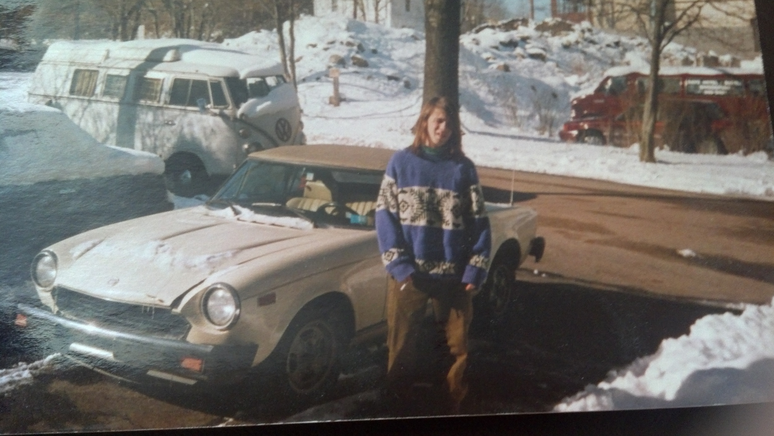 Joshua in 89' with the 69' Splitty VW Bus. 