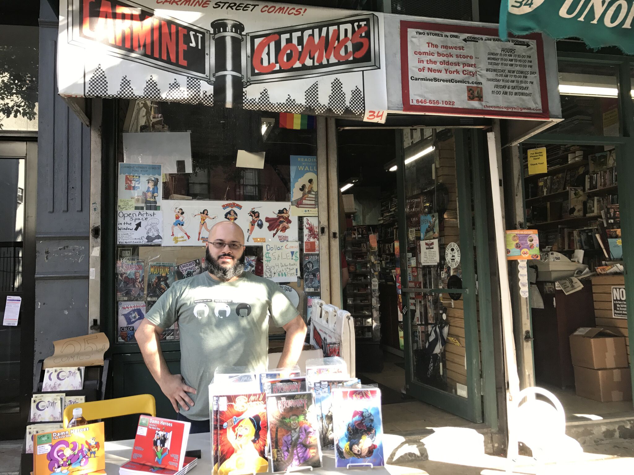 Beware this man. He has comics!