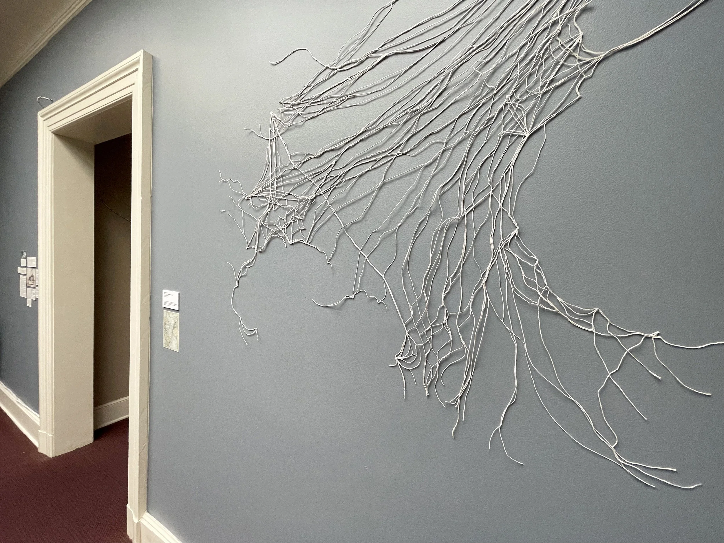 Installation view, BUILT ON THE SITE of…, commissioned site-specific installation, Municipal Building, Hastings-on-Hudson, NY, April 16 – June 8, 2023