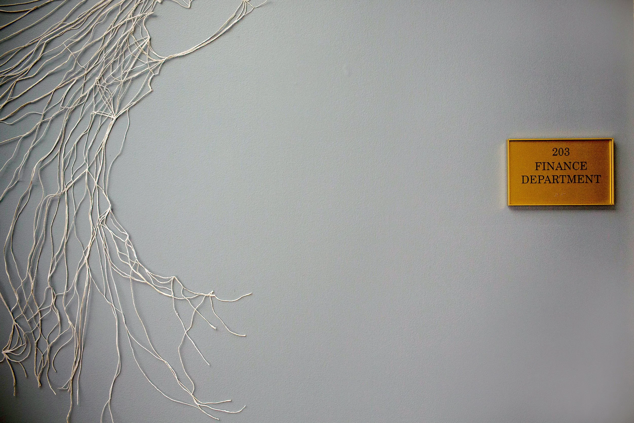 Installation view, BUILT ON THE SITE of…, Municipal Building, Hastings-on-Hudson, NY / Photograph: Laura Miller