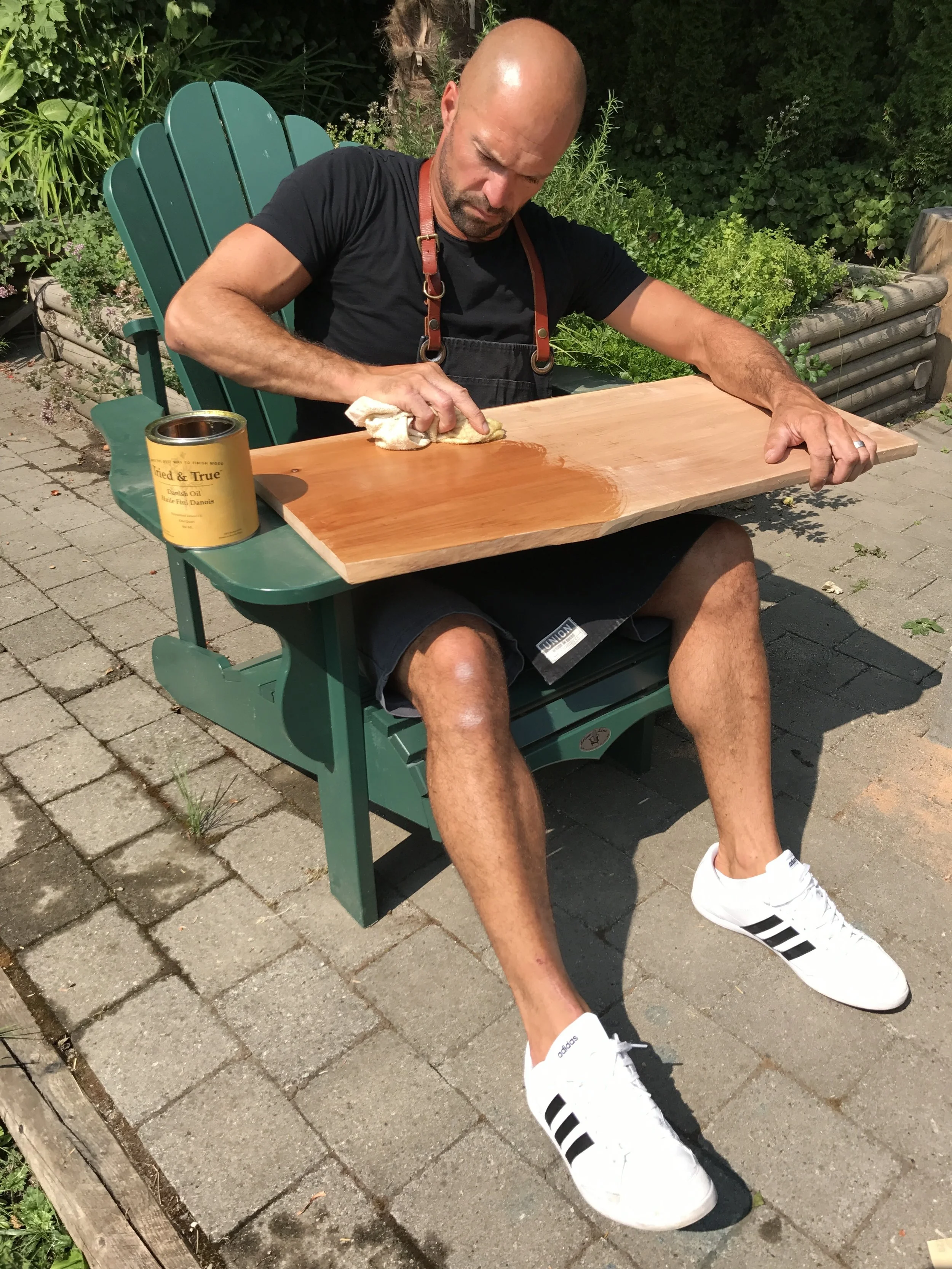 WAXING THE ARBUTUS BOARDS