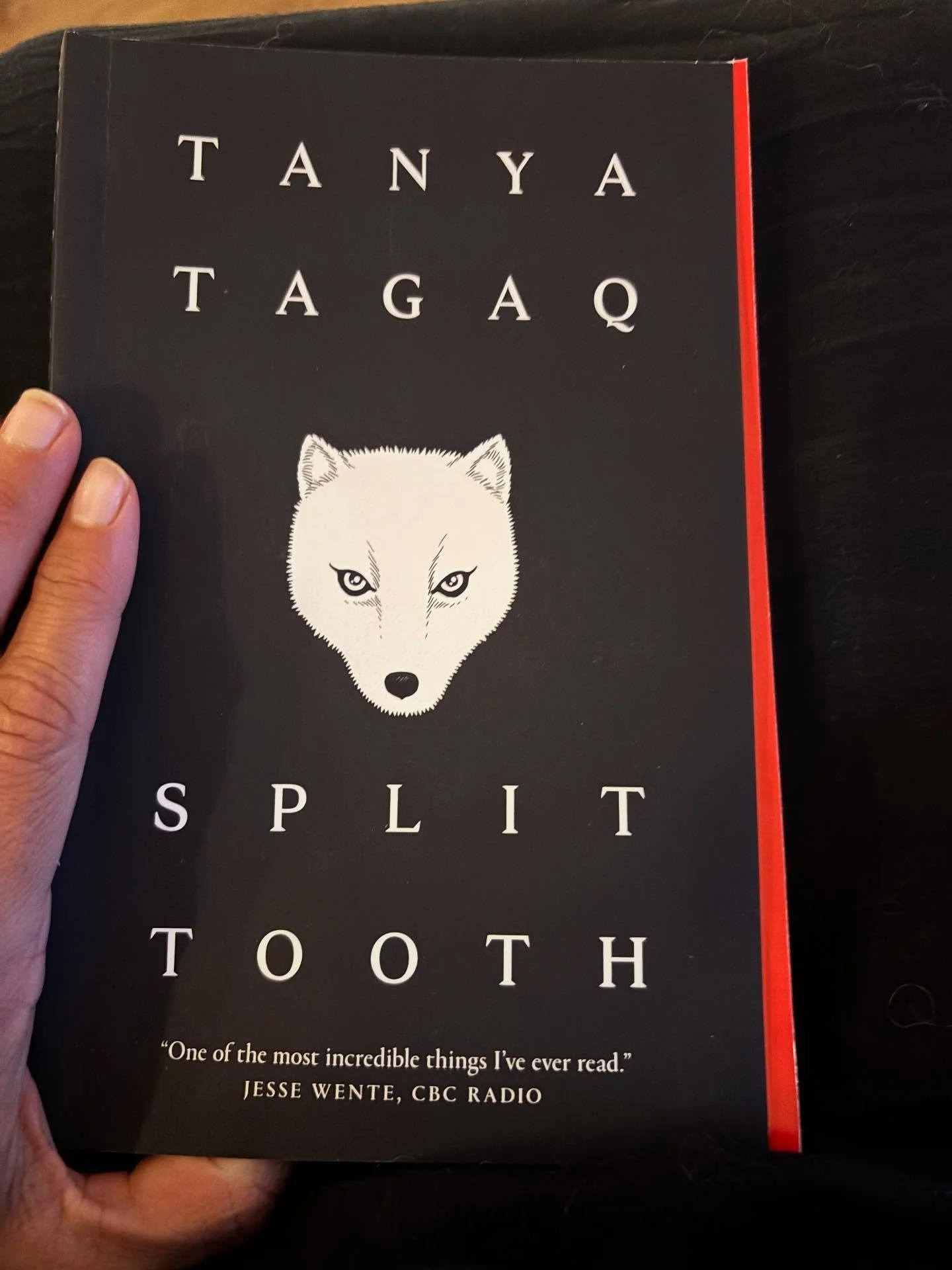 Sorting my books continues to bring good things to the surface. Some that have just been waiting for the right time! This one by @tanyatagaq is one! It has been on my shelf for a few years,  and today it fell into my lap, a clear sign I think. 

The 