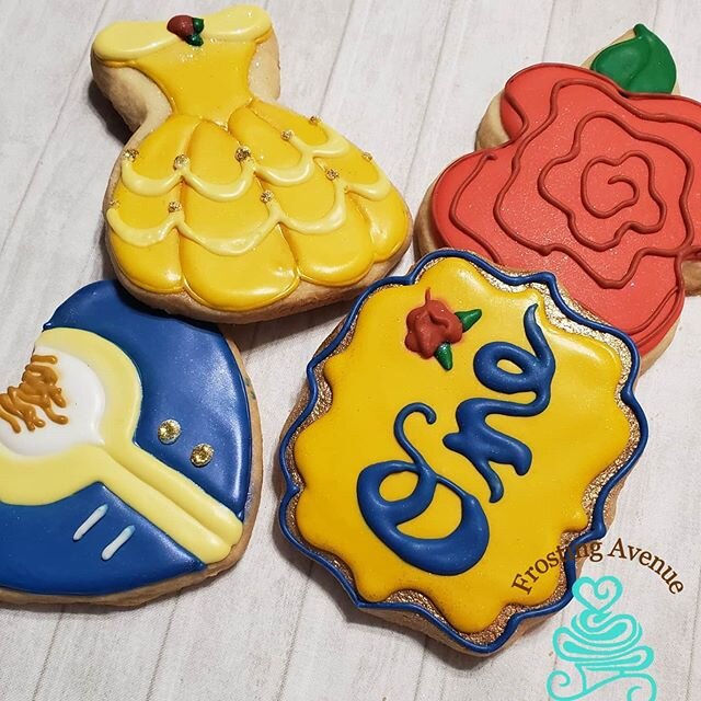 Cheer up child, it'll turn out all right in the end. You'll see.&quot; -Mrs Potts 🥀
.
We were so EXCITED to create these Beauty and the Beast inspired cookies for a beautiful little girl who turned 1!
🌹
.
Want to know a fun fact? Beauty and the Bea