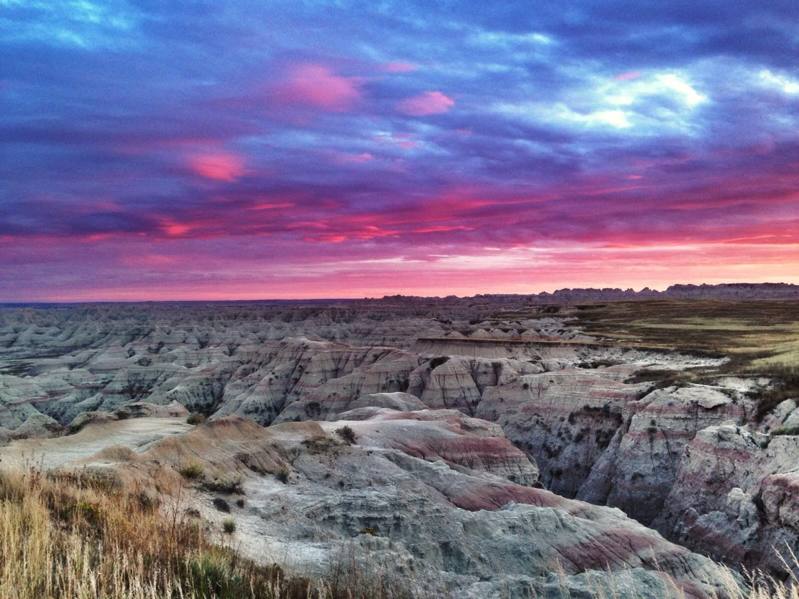 Sunset at the Badlands