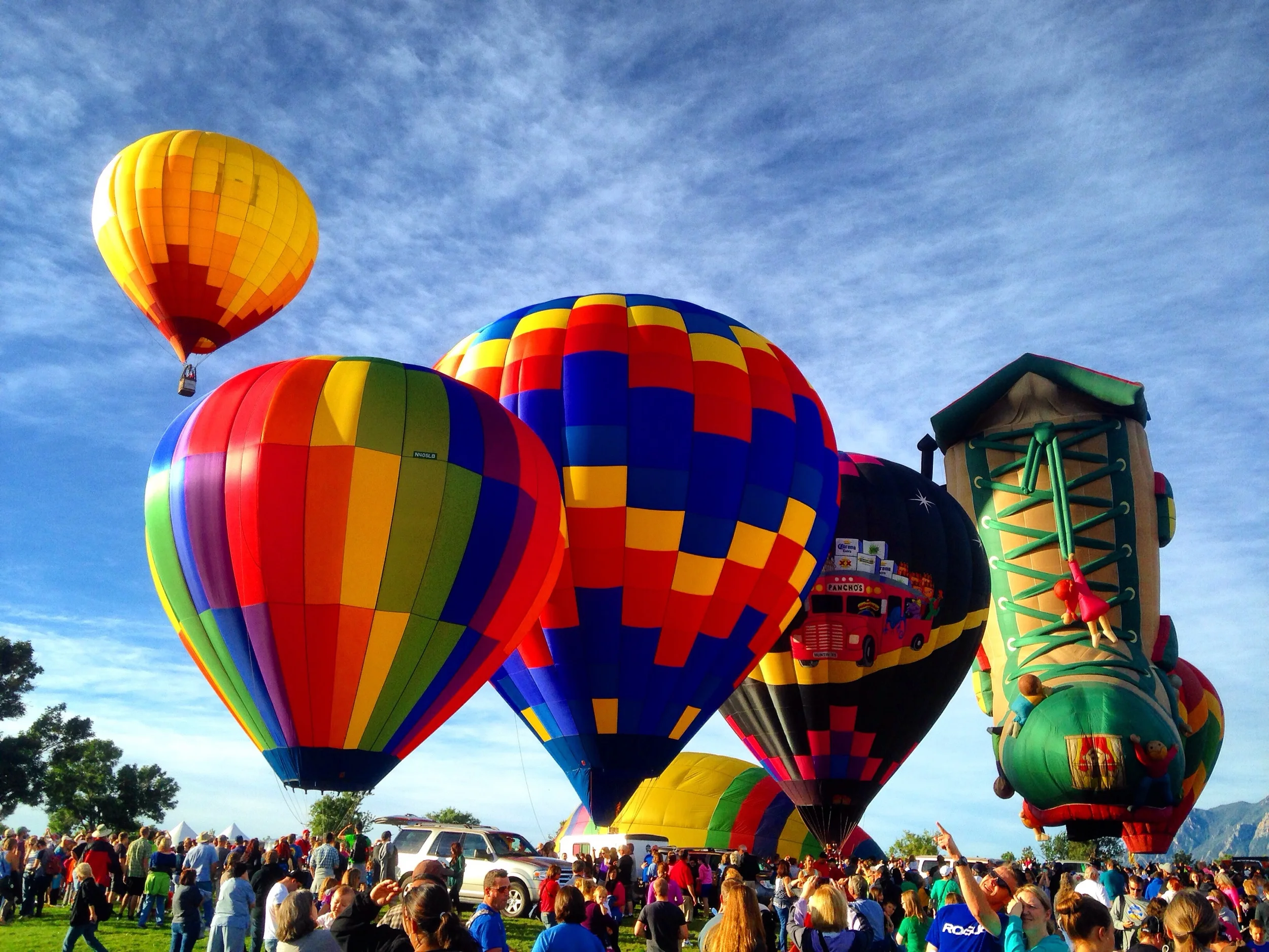 It's a city of half a million, and there were reportedly 150k visitors. Everyone went. Even the Little Old Lady who lived in a shoe came to the Labor Day Lift Off. Photo by Kassondra Cloos