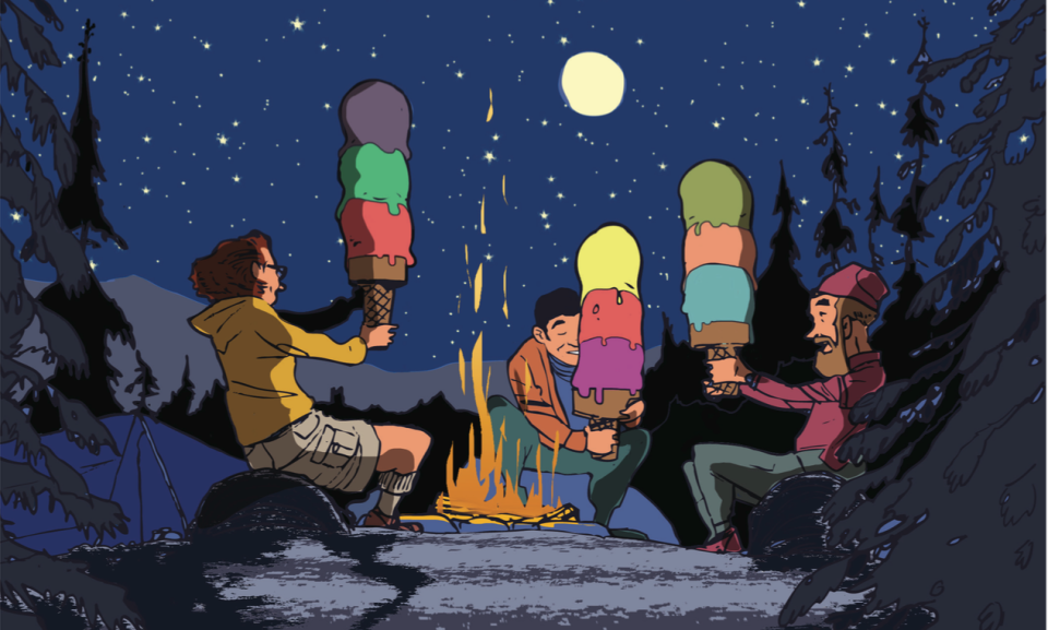 How to Backpack with Ice Cream