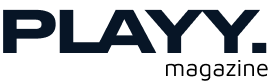 PLAYY logo in black with stylized text