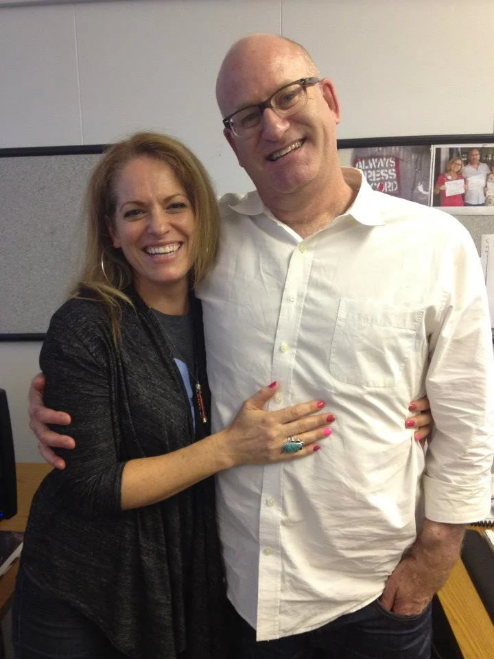 Cory Welles with Matt Holzman after the KCRW interview.