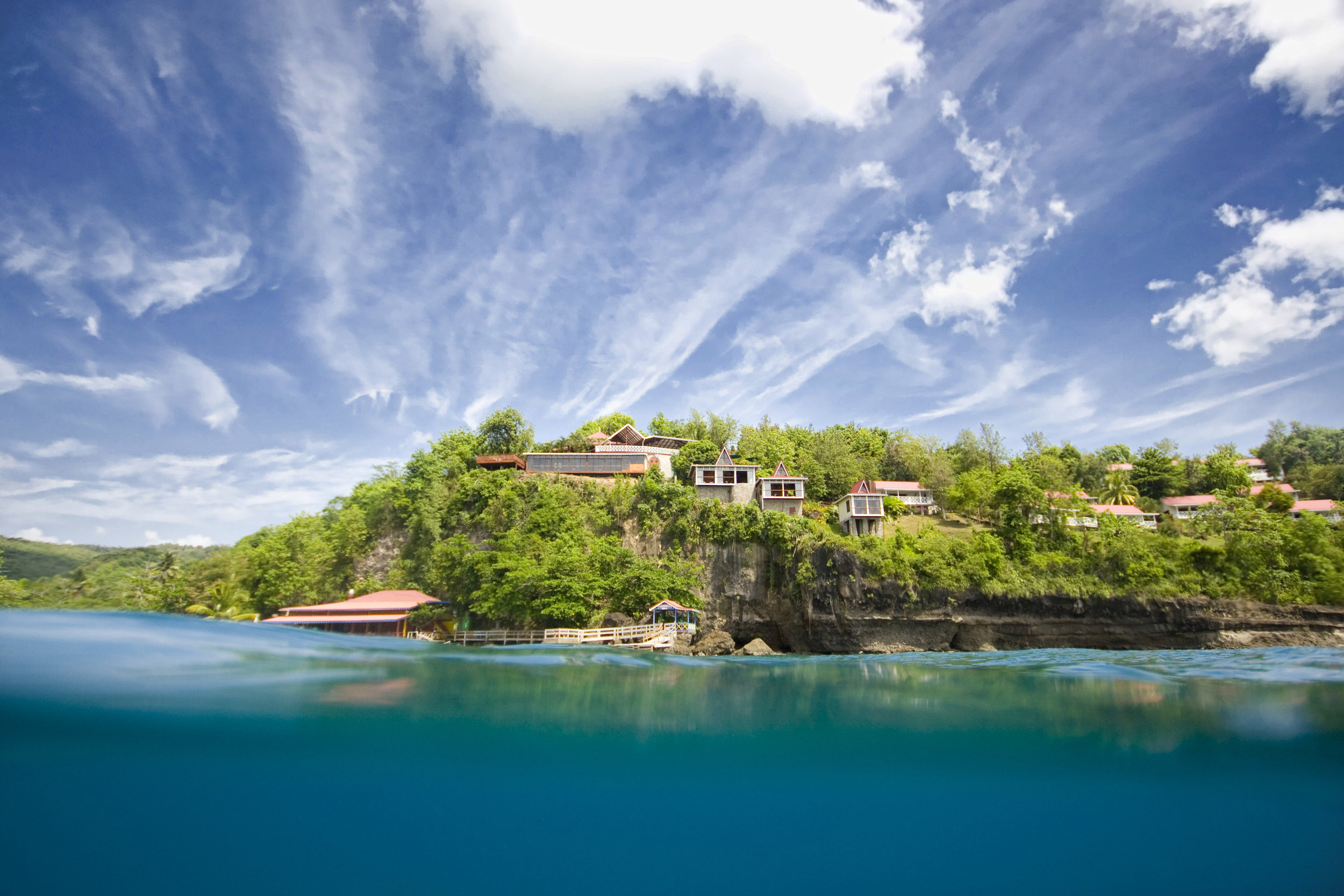 Ti Kaye  - View from the Caribbean Sea.jpg