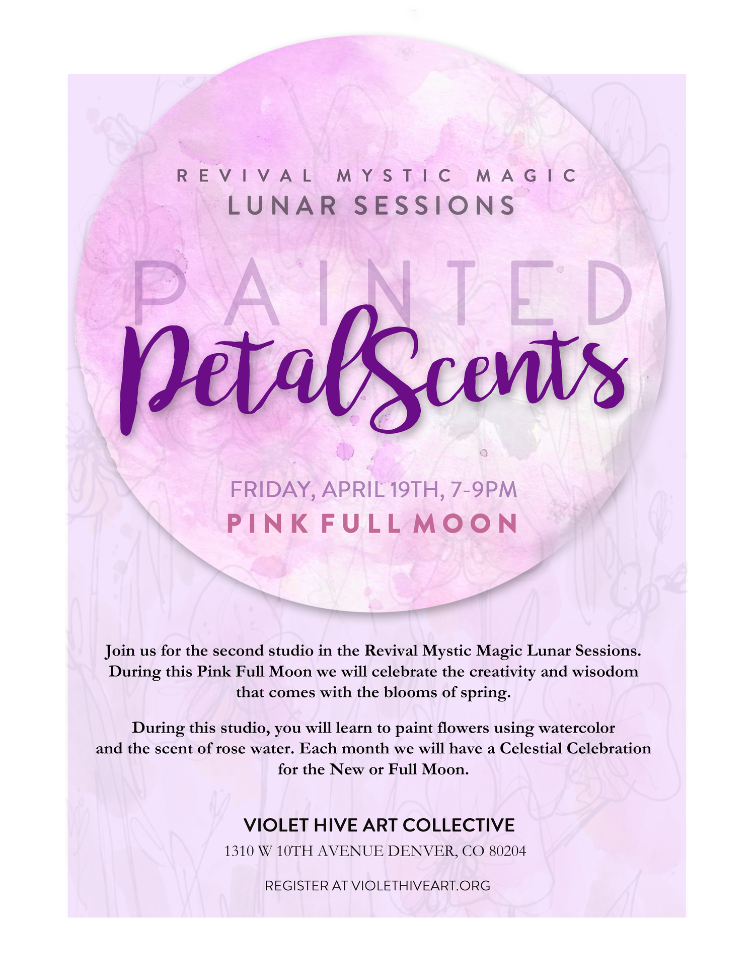 Please fill out a participant waiver as well. https://www.violethiveart.org/participant-waiver