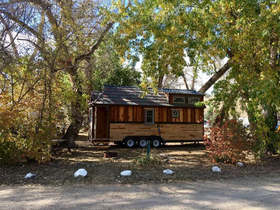 One of our first days in Loveland, Colorado in October 2015. The wait to return to full-time THOW living will be hard, but we'll be doing it with our financial ducks in a row and a fresh perspective. Viva la tiny house life!