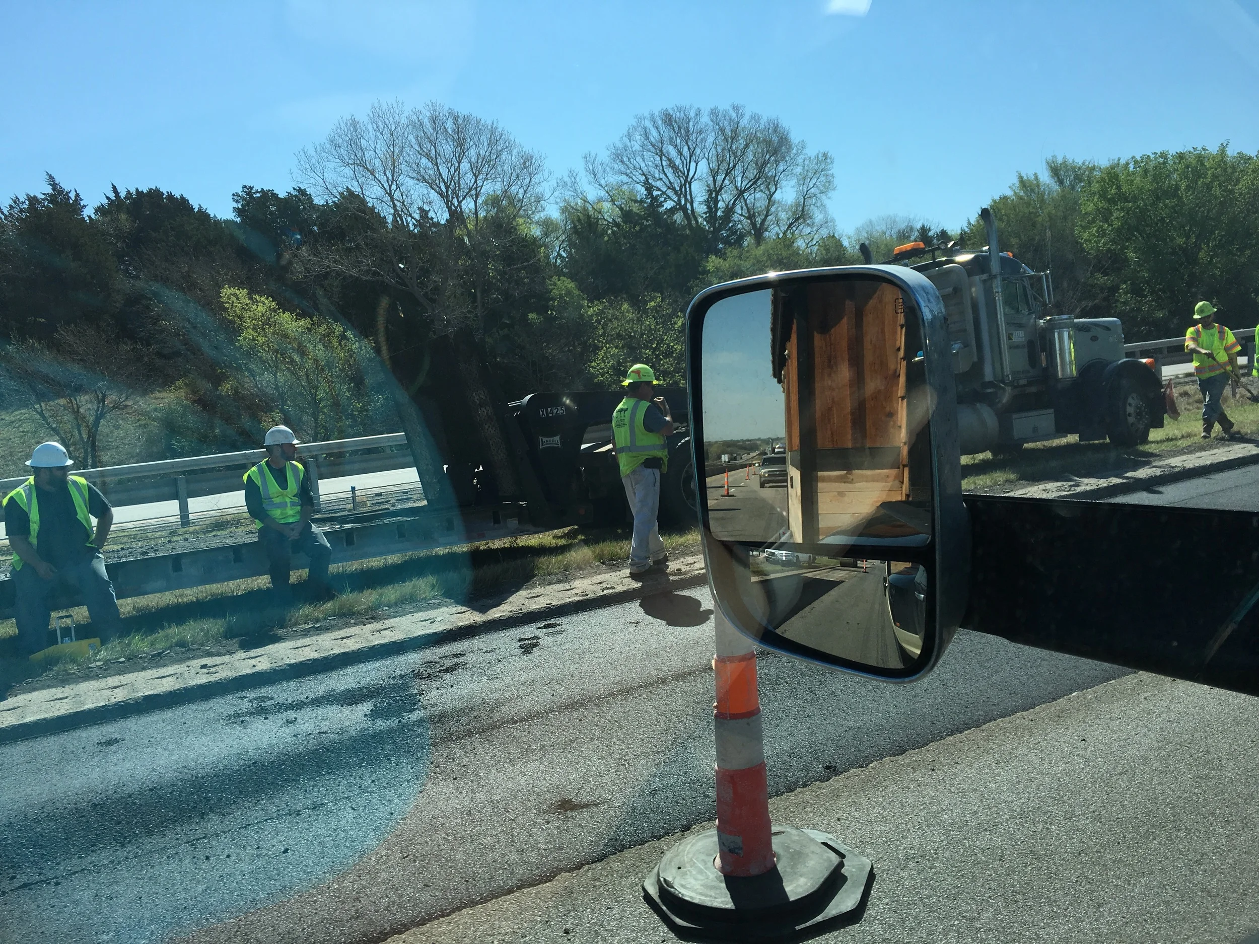 Caused a little rubbernecking in Gutherie, OK as we crept by slowly. 4/5/16