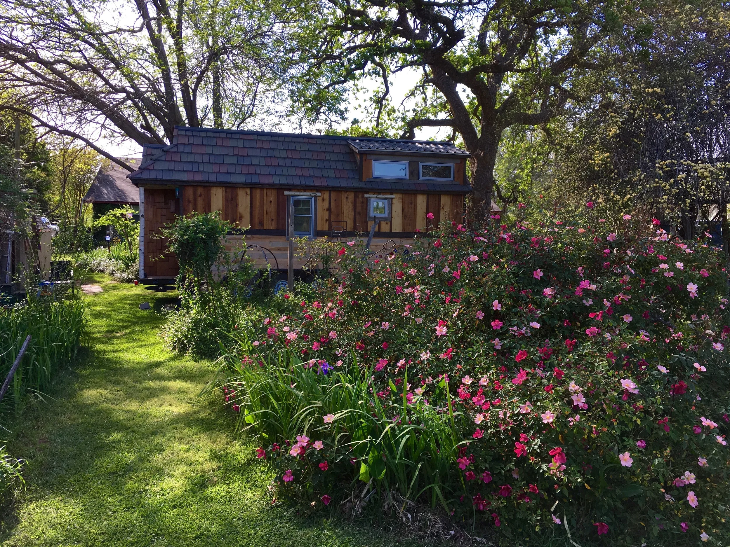 It's a shame we can't live in n the tiny house here, even if we do hate Texas summers. Sure is lovely! 4/5/16