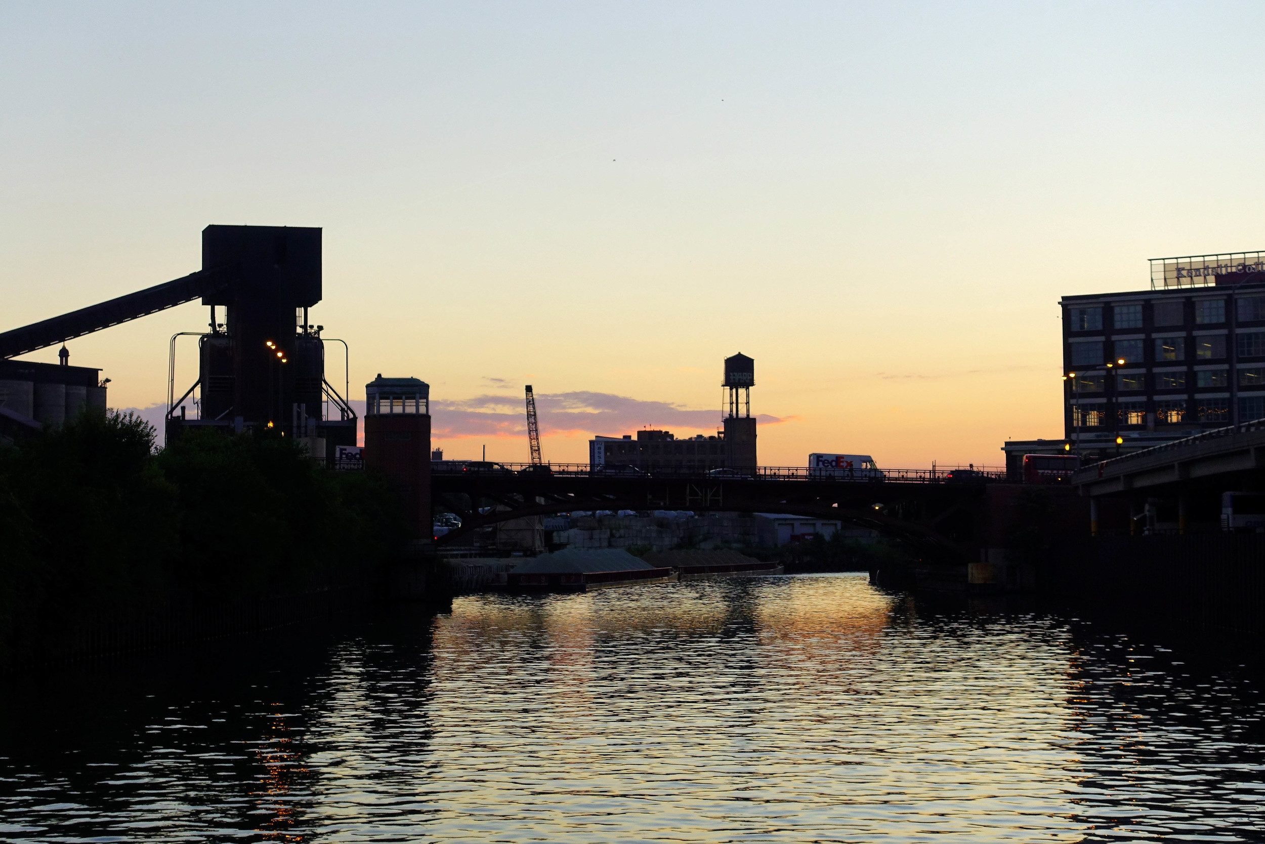 South Fork, Chicago River at dusk, 2015