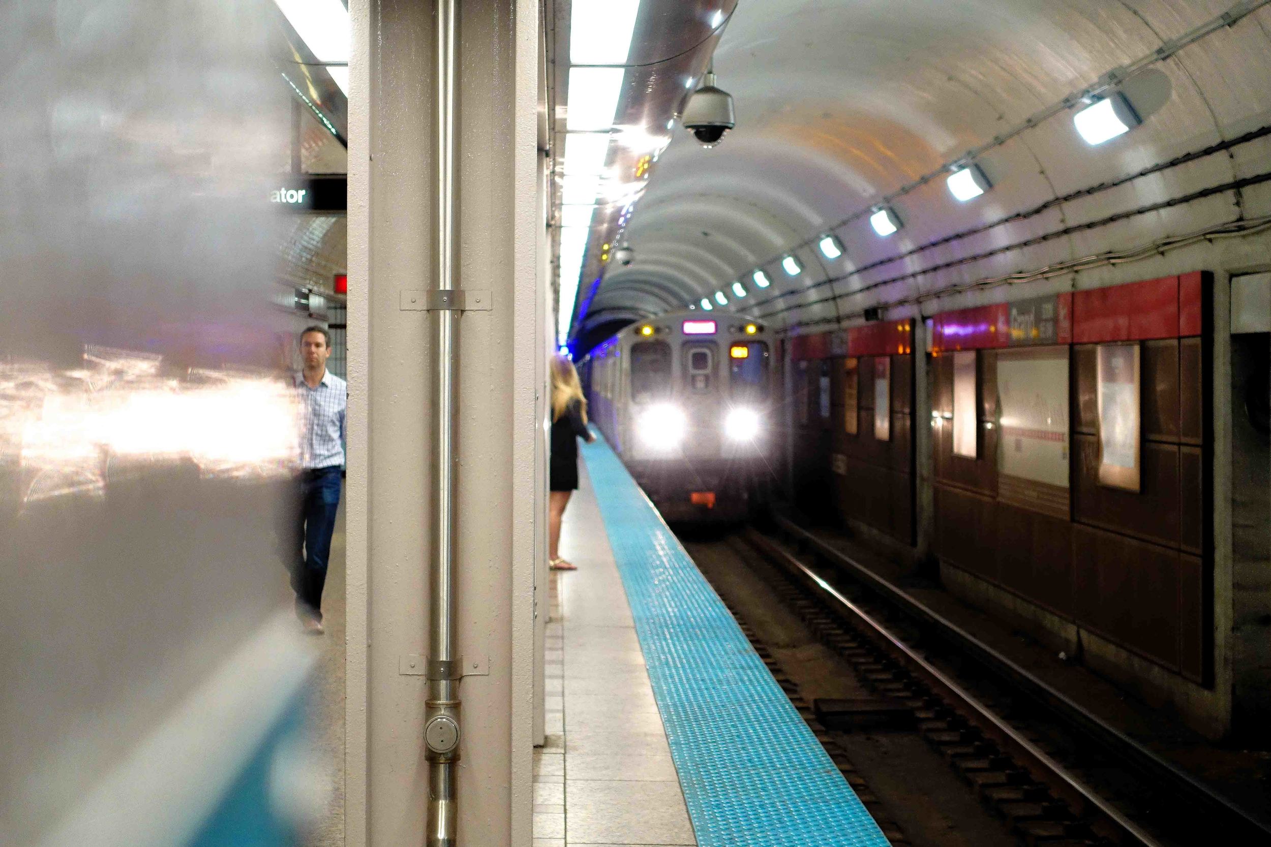 Grand Avenue El Station, 2015