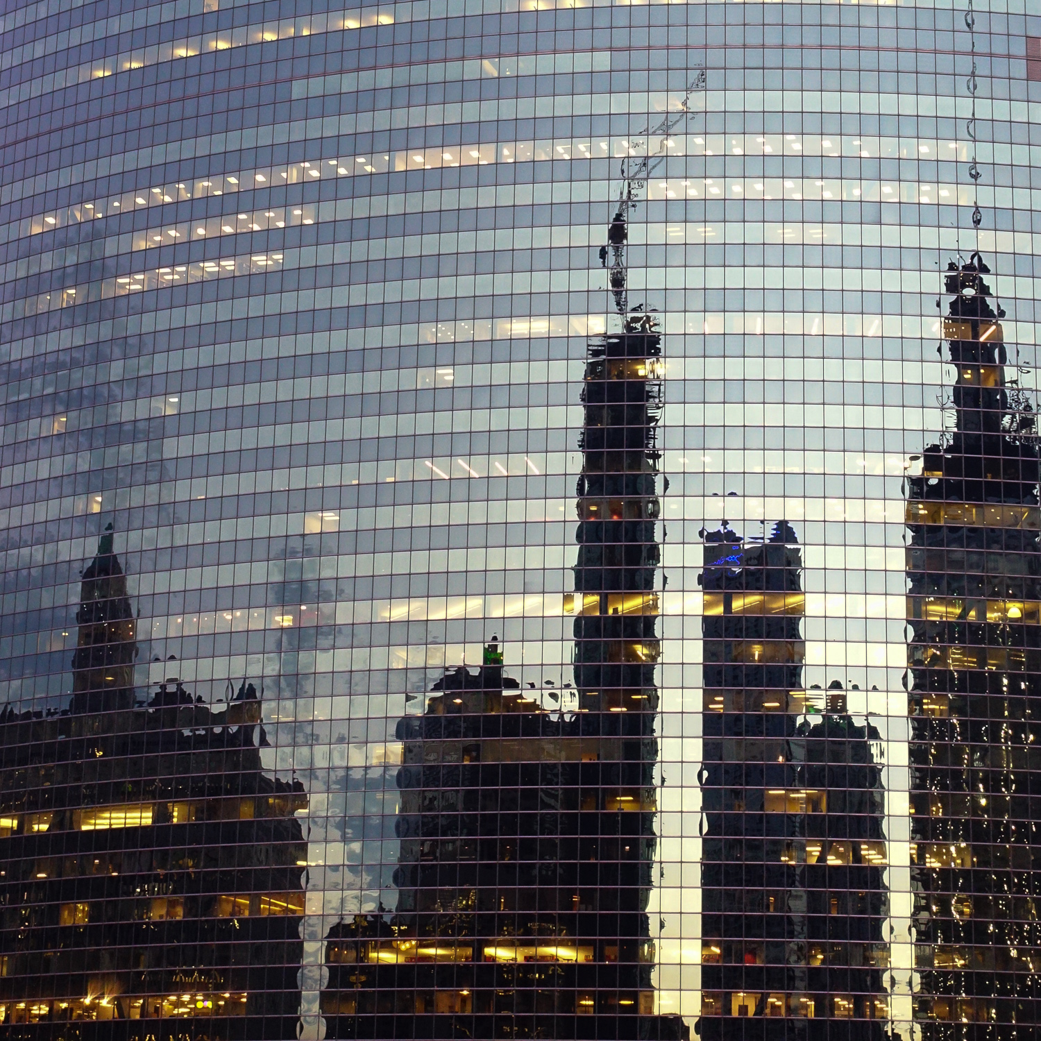 Reflection, Chicago River, 2015